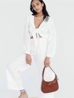 J. Crew linen elastic waist pants- XL